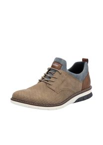 Rieker , Damen , Slip-On Sneaker , taupe-cognac-jeansblau , 41 , 41 , Sneaker mit Gummizug für leichten Einschlupf