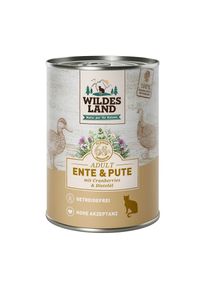 WILDES LAND Adult 6x400g Eend en kalkoen