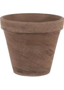 Domoletti, Blumentopf, Flowerpot BASALT, ceramics, Ø 200 mm, dark brown