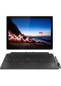 Lenovo ThinkPad X12 Detachable Gen 2 (12.30", 1000 GB, 32 GB, DE, Intel Core Ultra 7 164U), Notebook, Schwarz