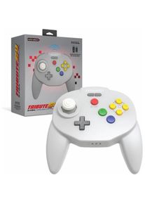 retro-bit Tribute64 (Mac, Switch, PC), Gaming Controller, Grau