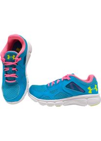 Under Armour, Herren, Laufschuhe, Thrill, Running, Sport Shoes, Blue/PinK/Yellow, For Men, 4/38 (38), Blau, Rosa, Gelb