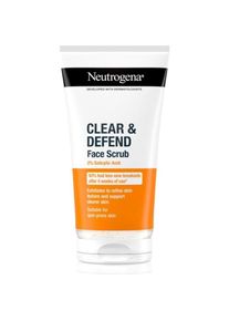 Neutrogena, Gesichtsreinigung, Clear & Defend Face Scrub (Reinigungspeeling, 150 ml)