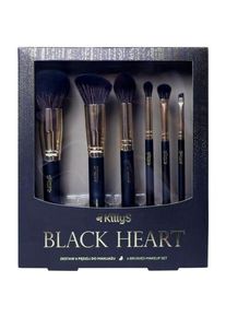KillyS, Schminkpinsel, SET Black Heart zestaw pędzli do makijażu 6szt. (Set)