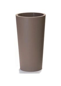 Euro3Plast, Blumentopf, Pflanztopf Tuit Raw Ø 33 cm taupe (33 cm)