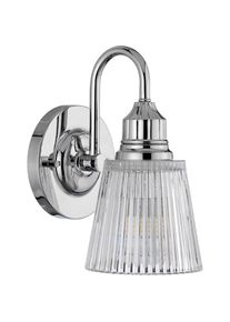 Elstead Lighting, Wandleuchte + Deckenleuchte, Addison LED Wandleuchte G9 Poliertes Chrom Klar IP44 (300 lm, G9)