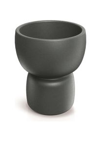 Prosperplast, Blumentopf, Flower pot DUALA ROUND, plastic, grey