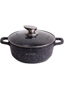 Kamille Pot 4.5 L with marble coating 4405, Pfanne + Kochtopf, Schwarz