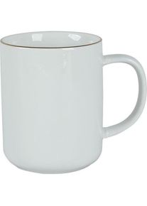 Domoletti Mug With Gold Rim White 340ml, Tasse