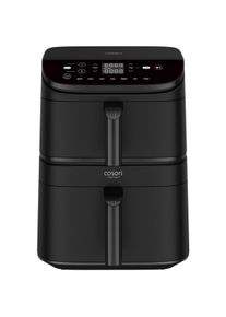 COSORI CAF-DC121-ADER Doppel-Heissluftfritteuse, Fritteuse, Grau, Schwarz