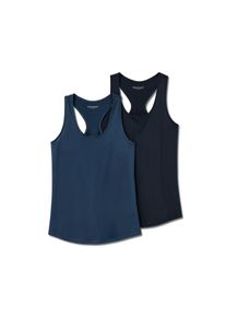Tchibo - 2 Sport-Tops - Damen - Gr. L - dunkelblau