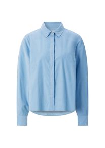 Knowledge Cotton Apparel Damenbluse Feincord Hellblau L