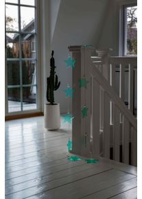 Konstsmide LED-Lichterkette &raquo;Weihnachtsdeko&laquo; 10 Stk.-flammig LED Dekolichterkette, 10 gr&uuml;ne Plexiglassterne, 10 warm wei&szlig;e Dioden in gr&uuml;n