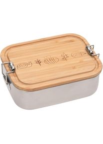 L&auml;ssig L&auml;ssig Lunchbox &raquo;Garden Explorer&laquo; 1 tlg. mit Holzdeckel in silberfarben