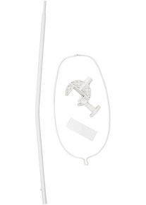 Roba Himmelstange &raquo;Hochstahlprofil (0294)&laquo; Fixma&szlig; in wei&szlig;, Gr&ouml;&szlig;e B/L: 72 cm