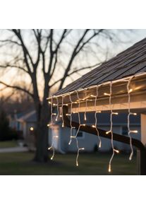 my home LED-Lichterkette &raquo;Livva in 6, 12 und 24 m Kettenl&auml;nge, &laquo; 240 Stk.-flammig LED-Eisregen Lichterkette, warmwei&szlig;es Licht, Timer, + 3 m Zuleitung