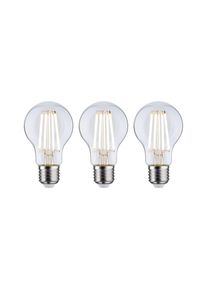 Paulmann LED-Leuchtmittel &raquo;Eco-Line 3er Pack AGL 840lm 4W 3000K klar 230V&laquo; Warmwei&szlig; in farblos