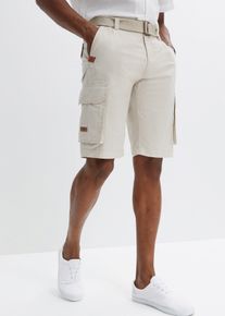 Cargoshorts med res&aring;rmidja och sk&auml;rp normal passform - gr&aring; - storlek 58 - bonprix