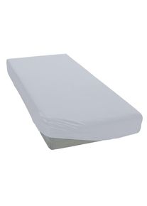 my home, Spannbettlaken &raquo;PAPRIKA&laquo; Bettlaken, Laken, in zwei Qualit&auml;ten: Fleece & Jersey, pflegeleicht, hellgrau, Microfaser-Jersey, Obermaterial: 100%