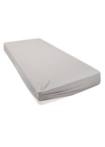 OTTO home, Spannbettlaken &raquo;Cremona Comfort&laquo; In Qualit&auml;ten: Baumwolle/Elasthan oder Biber, Matratzen bis 20 cm H&ouml;he, hellgrau, Biber, Obermaterial: 96%