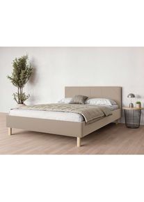 Andas , Polsterbett &raquo;Albybyn, Bettgestell mit Kopfteil und Lattenrost, in 2 Breiten&laquo; ohne Bettkasten und Matratze, in 2 Breiten- 140 und 160 cm ,...