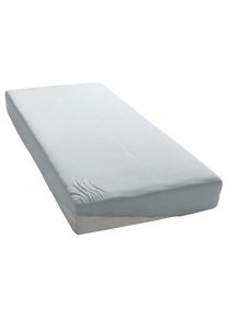 my home, Spannbettlaken &raquo;PAPRIKA&laquo; Bettlaken, Laken, in zwei Qualit&auml;ten: Fleece & Jersey, pflegeleicht, hellgrau, Microfaser-Jersey, Obermaterial: 100%