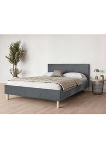 Andas, Polsterbett &raquo;Albybyn, Bettgestell mit Kopfteil und Lattenrost, in 2 Breiten&laquo; ohne Bettkasten und Matratze, in 2 Breiten- 140 und 160 cm, 