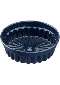 Dr. Oetker K&uuml;chenhelfer , Backform &raquo;Charlottenform Back-Liebe Emaille, &Oslash; 28 cm, ozeanblau&laquo; Emaille-Versiegelung, schnitt- und kratzfest,...