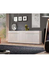 Inosign, Sideboard &raquo;MISTER, Kommode, Schrank, Anrichte, Breite 225 cm, Made in Italy&laquo; 5 T&uuml;ren, 2 Schubladen, Hochglanz lackiert, 225/80 cm, wei&szlig;, wei&szlig;