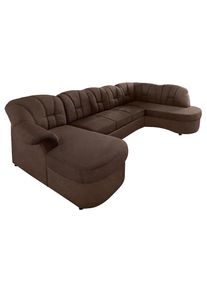 DOMO collection , Wohnlandschaft &raquo;Flores auch in Leder-Bezug, B/T/H: 293/180/86 cm, U-Form&laquo; wahlw. mit Bettfunktion, wahlw. mit Federkern, Unser...