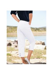 Casual Looks, Damen, 7/8-Jeans 1 Stk., wei&szlig;, Normalgr&ouml;&szlig;en, 52 -Normalgr&ouml;&szlig;en, wei&szlig;, 7/8 Hose mit 2 Schmuckkn&ouml;pfen