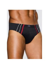 bonprix, Damen, Maxislip Packung, 5, 5 Stk. Maxislip mit weicher Baumwolle (5er Pack), grau meliert + schwarz, 5 Stk., 7 -5 Stk., grau meliert + 