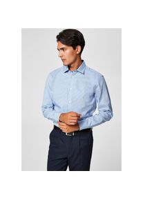 Selected, Herren, Langarmhemd &raquo;SLHSLIMNEW-MARK SHIRT LS NOOS&laquo;, skyway checks, N-Gr, XS -N-Gr, skyway checks, Klassischer Stil mit durchgehender 