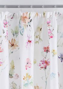 Microvezel gordijn met gerecycled polyester (1 stuk) - wit - maat 145x135 cm - bonprix