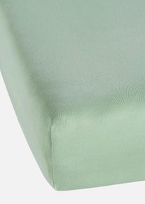Jersey hoeslaken - groen - maat 150x200 cm - 100% katoen - bonprix