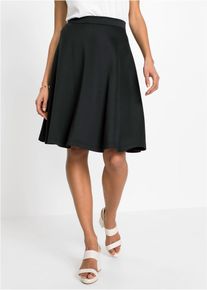 Rok van zacht scuba - zwart - maat 48/50 (XL) - bonprix