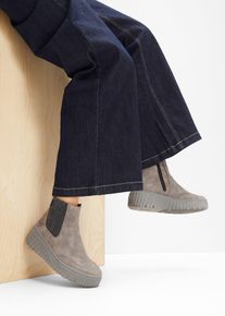 Gevoerde boots van Rieker - grijs - maat 38 - bonprix