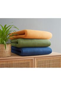 Jersey hoeslaken in trendkleuren - blauw - maat 160x200 cm - 100% katoen - bonprix