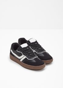 Sneakers in retrolook - zwart - maat 41 - vegan - bonprix
