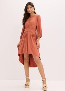 bonprix Jerseykleid aus flie&szlig;endem Viskose-Mix, braun, Viskose