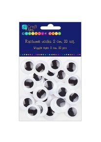 Dalprint Selbstklebende bewegliche Augen 2cm 20Stk