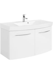 Held Meuble sous vasque 100 avec vasque en fonte min&eacute;rale FLORIDA