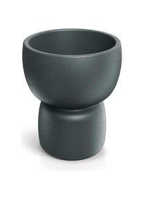 Prosperplast, Blumentopf, Flower pot DUALA ROUND, plastic, grey