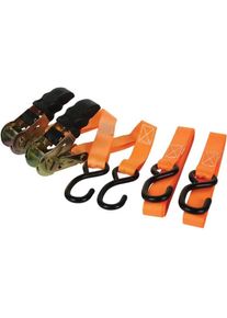 Perel, Spanngurt + Ladungssicherung, SPANNGURT MIT RATSCHE 500 kg - 25 mm x 5 m - 2-tlg.