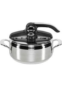 Lagostina Schnellkochtopf Diva, 22 cm, 3,5 L, Pfanne + Kochtopf, Silber