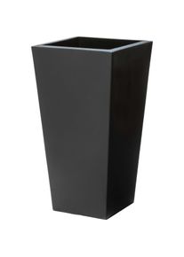 Step2, Blumentopf, Tremont Pflanzk&uuml;bel Viereckig Gross - Onyx Schwarz (38.10 cm)