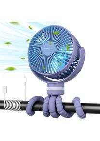 Momcozy Tragbarer Kinderwagenventilator PUR, Ventilator, Violett