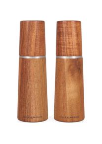 Cole & Mason Cole & Mason Salz- und Pfefferm&uuml;hlen-Set, Pfefferm&uuml;hle + Salzm&uuml;hle, Braun