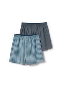 Tchibo - 2 Web-Boxershorts - Herren - Gr. L/6 - dunkelblau/gestreift