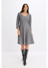 Strickkleid aus weichem Viskose-Mix, grau, Gr&ouml;&szlig;e 32/34 (XS), bonprix